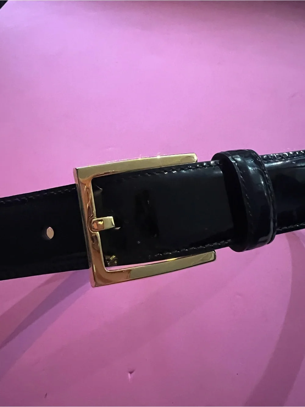Michael Kors Black Leather Belt XS